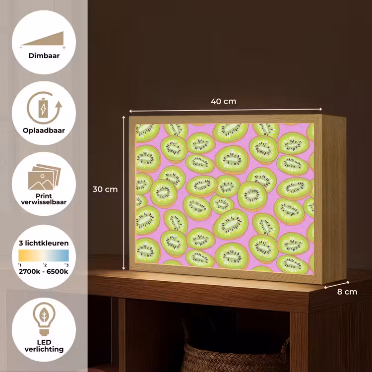 Lightbox - Wandlamp - Kiwi - Speels - Groen — 10