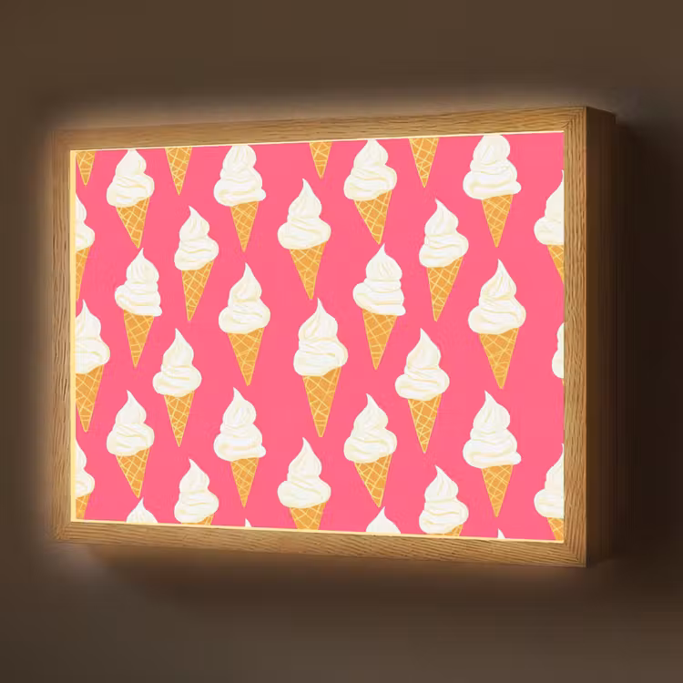 Lightbox - Wandlamp - Softijs - Horentje - Roze — 1