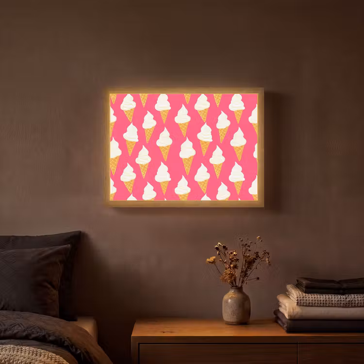 Lightbox - Wandlamp - Softijs - Horentje - Roze — 3