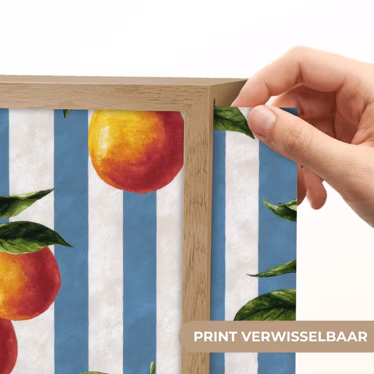 Lightbox - Wandlamp - Strepen - Citroen - Blauw — 5