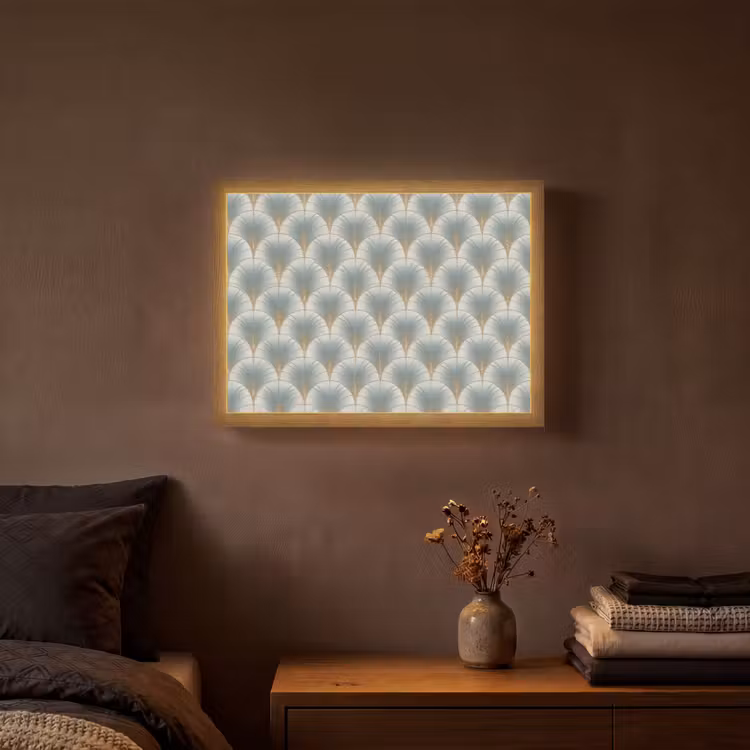 Lightbox - Wandlamp - Waaier - Klassiek - Blauw — 3