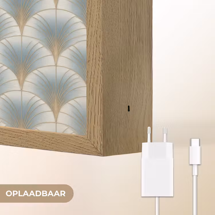 Lightbox - Wandlamp - Waaier - Klassiek - Blauw — 7