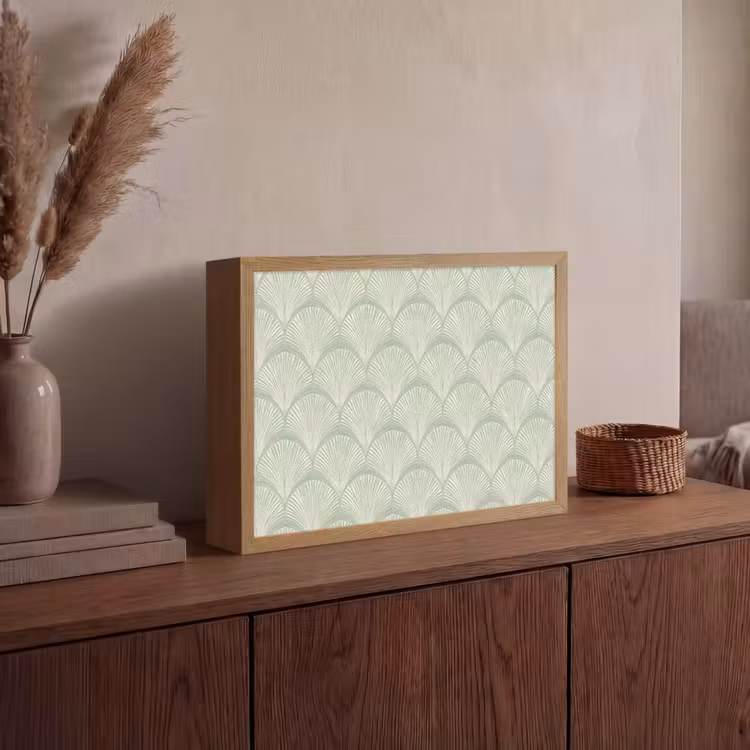Lightbox - Wandlamp - Waaiers - Patroon - Groen — 4