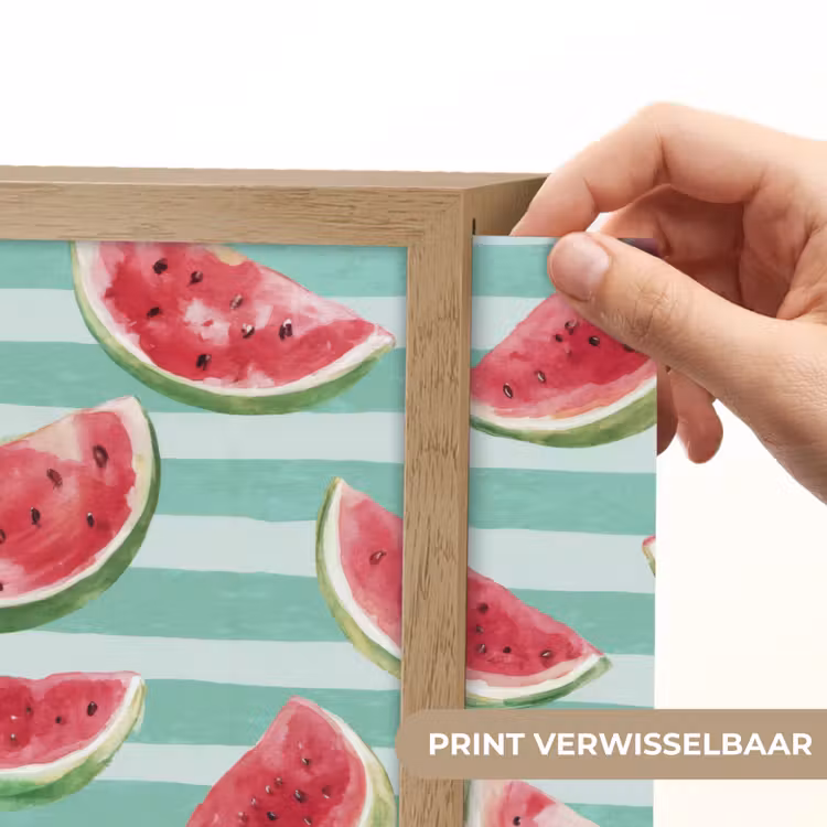 Lightbox - Wandlamp - Watermeloen - Strepen - Groen — 5