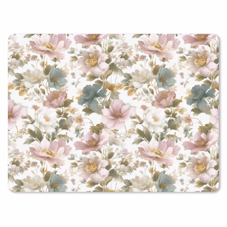 Muismat - Bloemen - Patroon - Pastel — 1