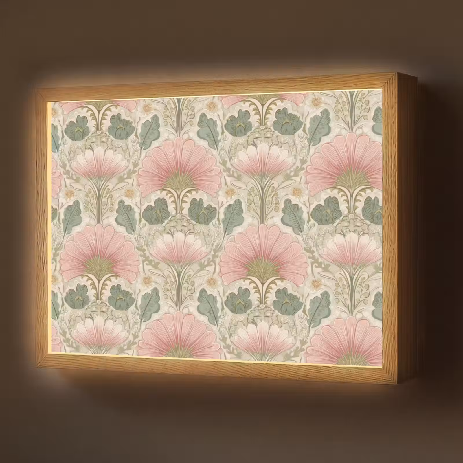Lightbox - Wandlamp - Klassiek - Patroon - Roze — 1