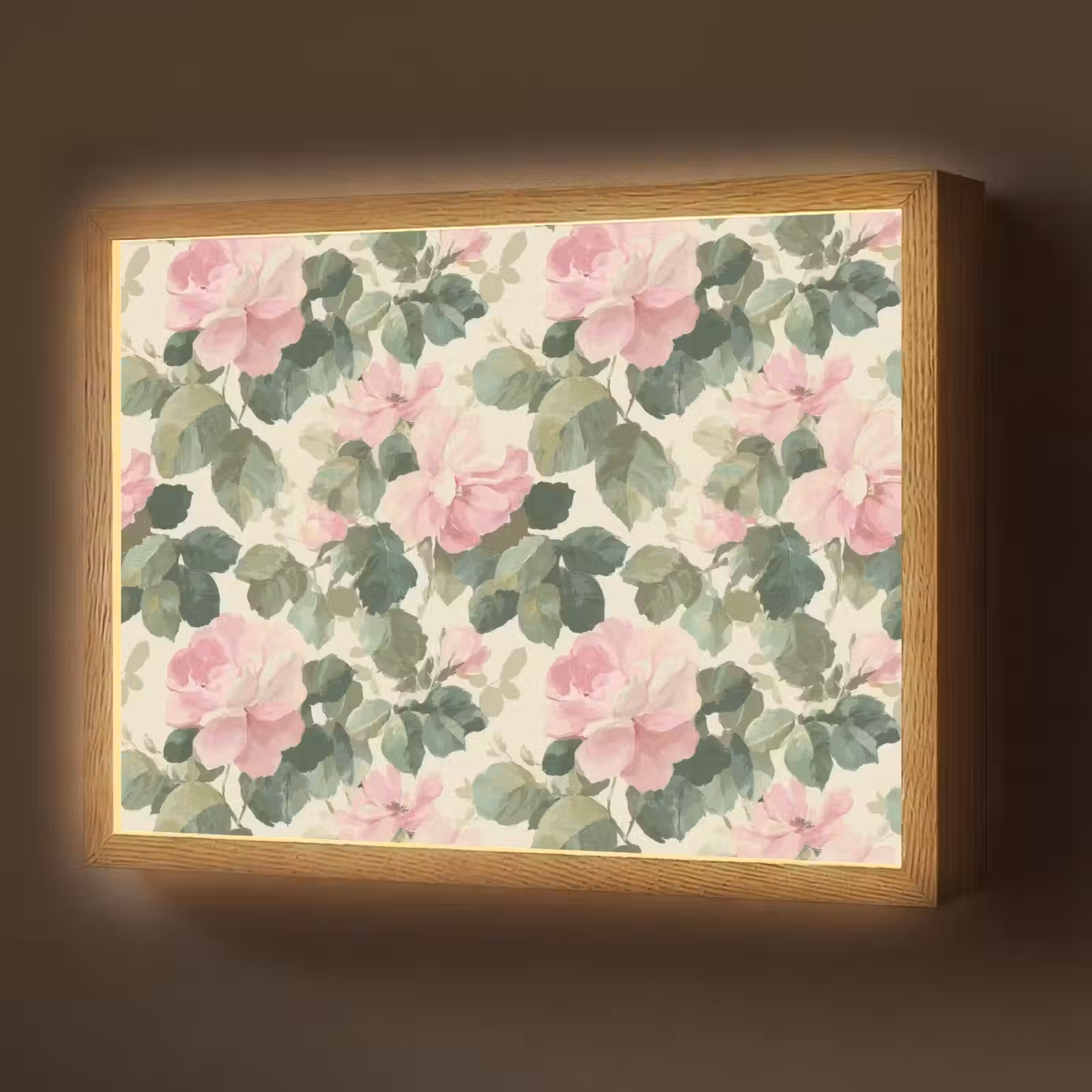 Lightbox - Wandlamp - Rozen - Botanisch - Roze — 1