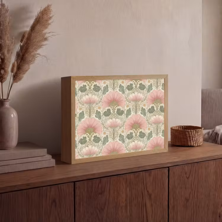 Lightbox - Wandlamp - Klassiek - Patroon - Roze — 4