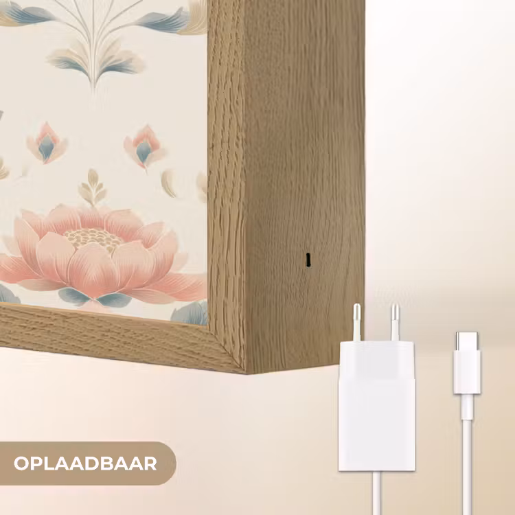 Lightbox - Wandlamp - Lotus - Bloemen - Roze — 7