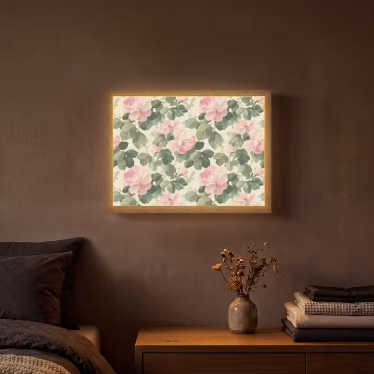 Lightbox - Wandlamp - Rozen - Botanisch - Roze — 3