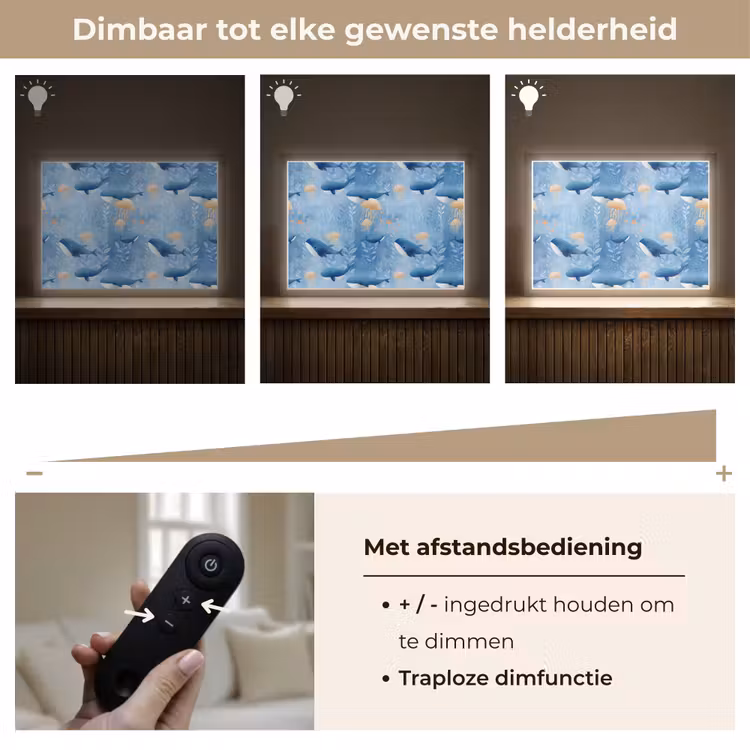 Lightbox - Wandlamp - Walvissen - Oceaan - Blauw — 9