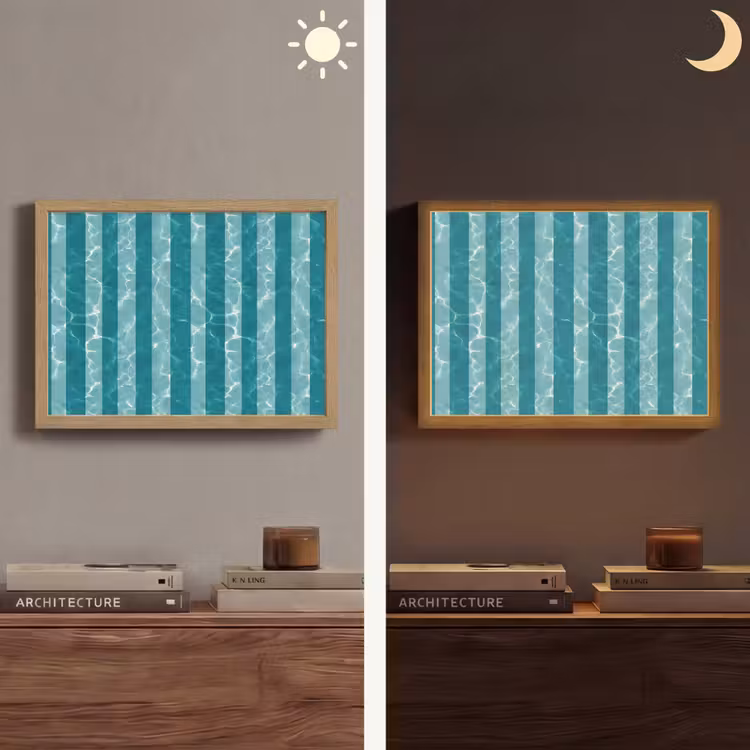 Lightbox - Wandlamp - Zwembad - Strepen - Groen — 6