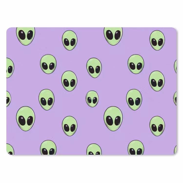 Muismat - Alien - Retro - Lila — 1