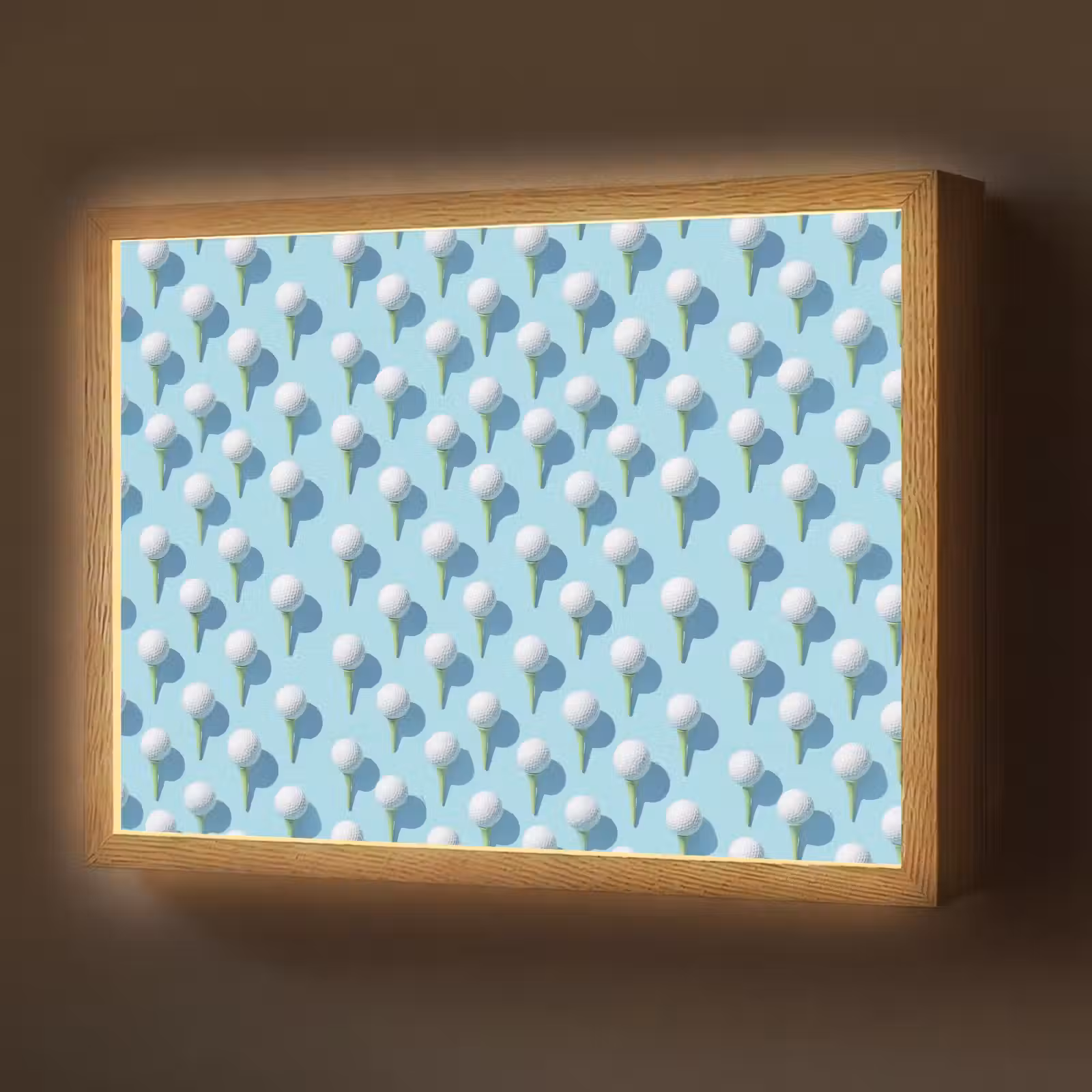 Lightbox - Wandlamp - Golf - Ballen - Blauw — 1