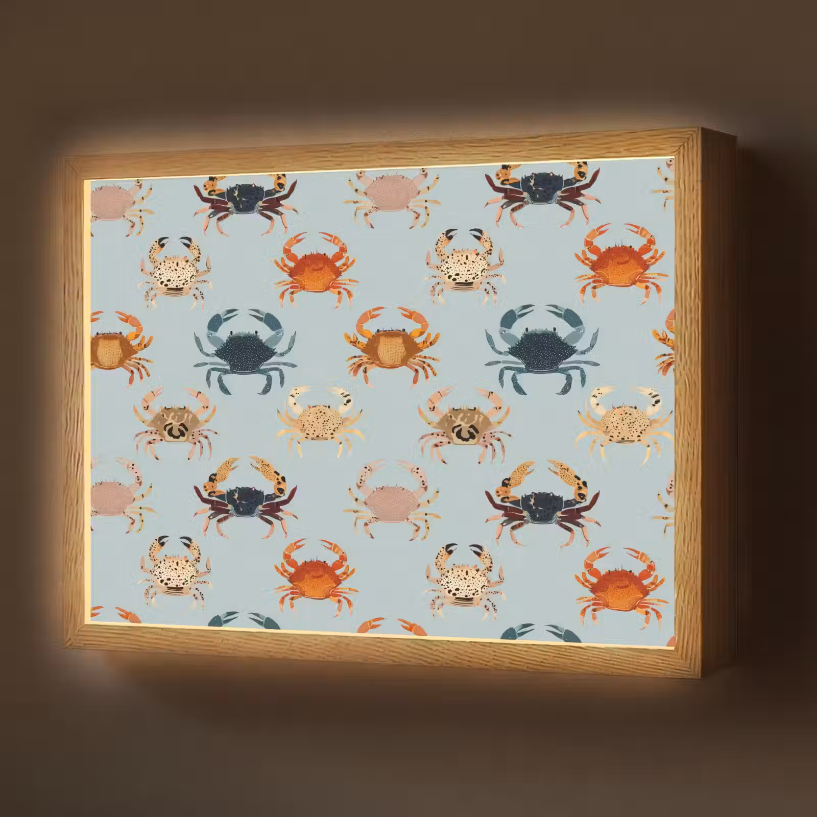 Lightbox - Wandlamp - Krabben - Speels - Kleurrijk — 1