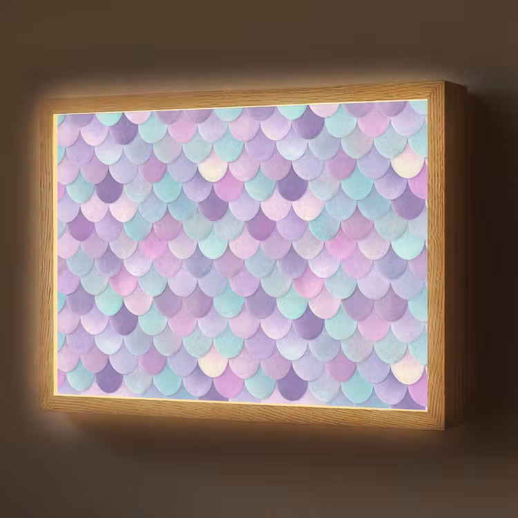 Lightbox - Wandlamp - Dromerig - Zeemeermin - Pastel — 1