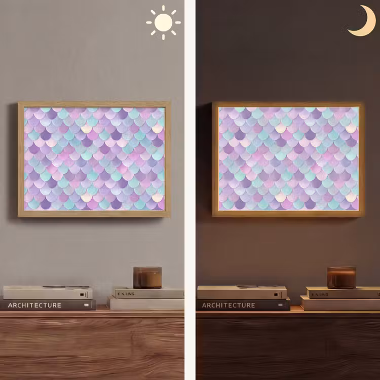 Lightbox - Wandlamp - Dromerig - Zeemeermin - Pastel — 6