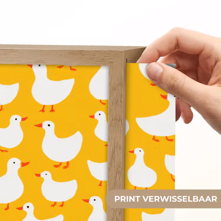 Lightbox - Wandlamp - Eendjes - Patroon - Geel — 5