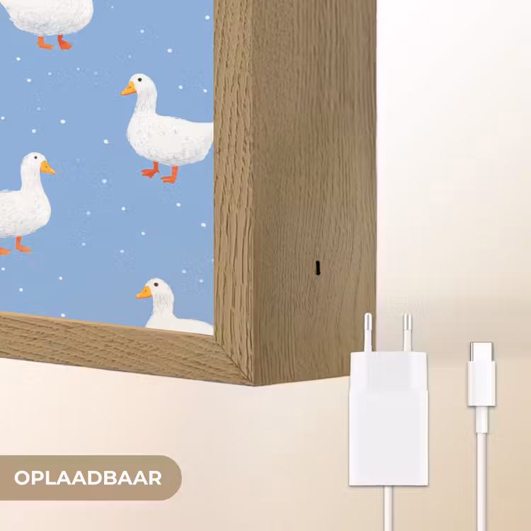 Lightbox - Wandlamp - Ganzen - Elegant - Blauw — 7