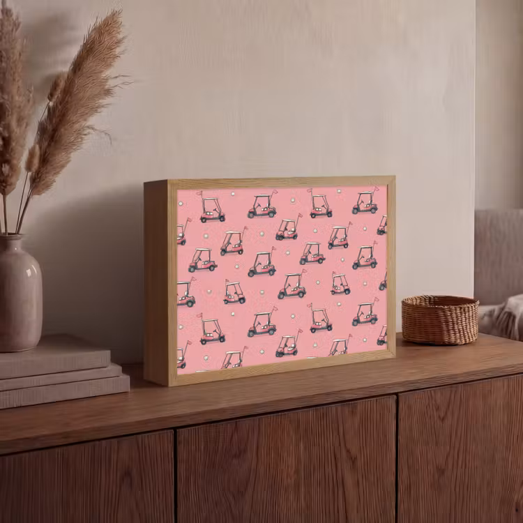 Lightbox - Wandlamp - Golfkar - Retro - Roze — 4
