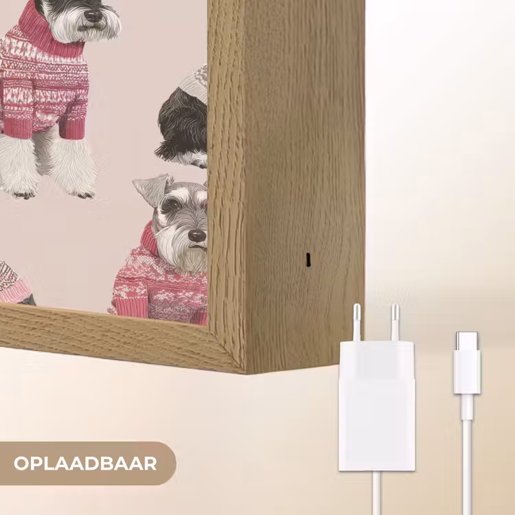 Lightbox - Wandlamp - Honden - Truien - Rood — 7