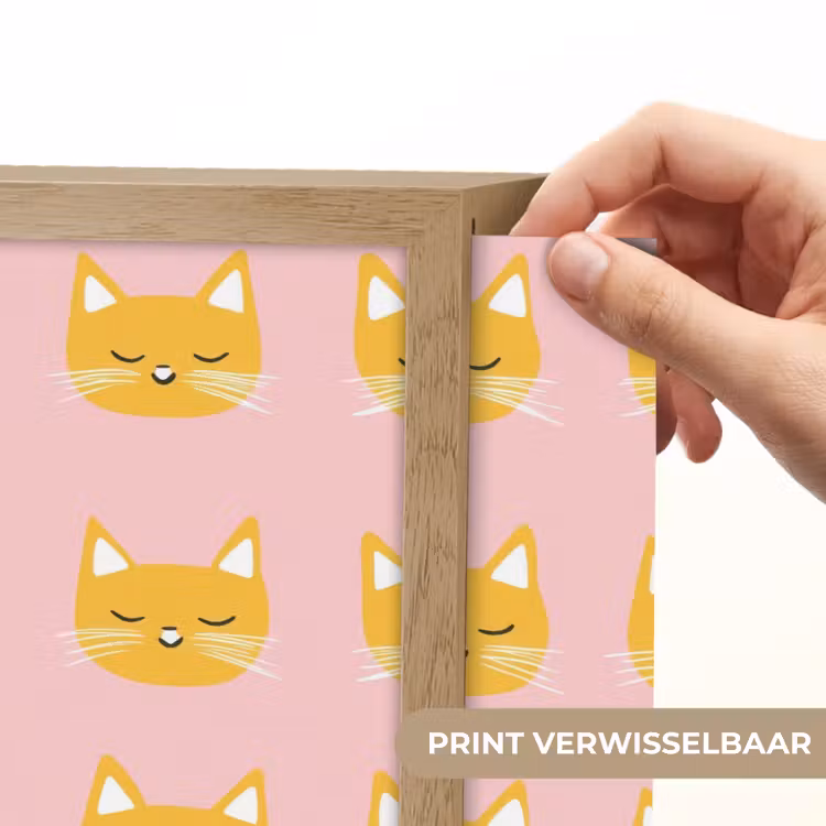 Lightbox - Wandlamp - Katten - Patroon - Roze — 5
