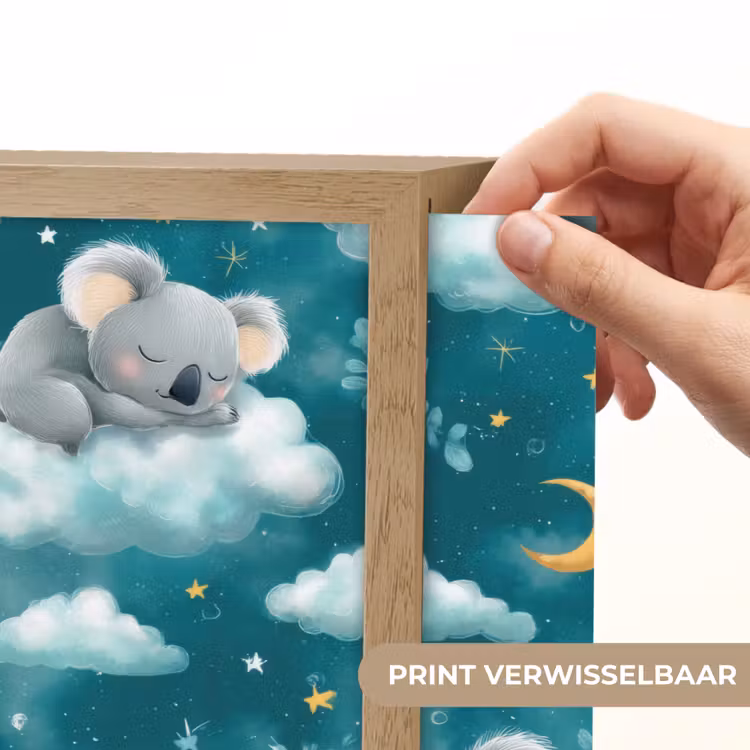 Lightbox - Wandlamp - Koala's - Betoverend - Blauw — 5