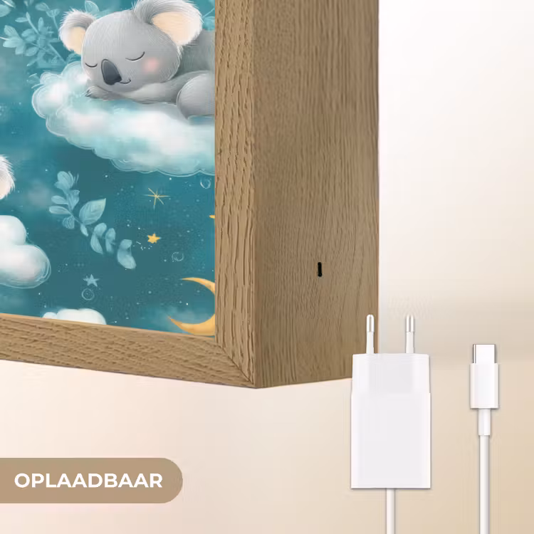 Lightbox - Wandlamp - Koala's - Betoverend - Blauw — 7