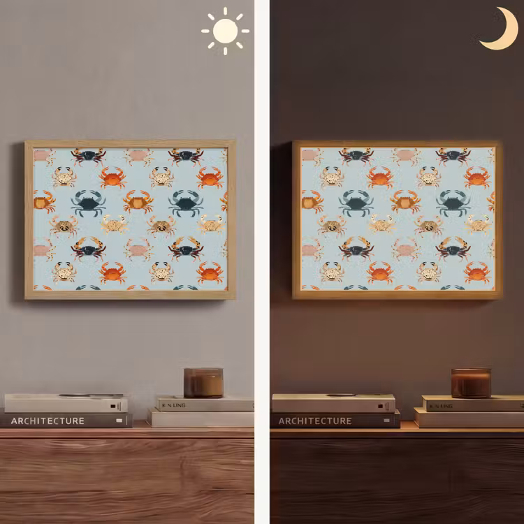 Lightbox - Wandlamp - Krabben - Speels - Kleurrijk — 6