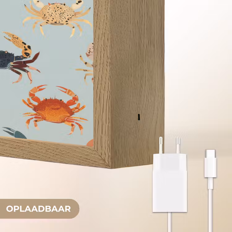Lightbox - Wandlamp - Krabben - Speels - Kleurrijk — 7