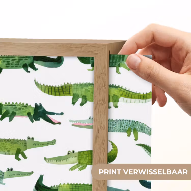 Lightbox - Wandlamp - krokodillen - Speels - Groen — 5