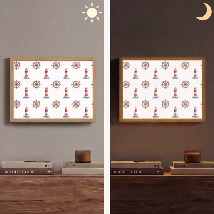 Lightbox - Wandlamp - Nautisch - Klassiek - Rood — 6