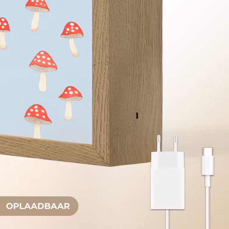 Lightbox - Wandlamp - Paddenstoel -Sprookje - Blauw — 7