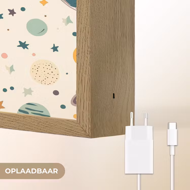 Lightbox - Wandlamp - Planeten - Retro - Kleurrijk — 7