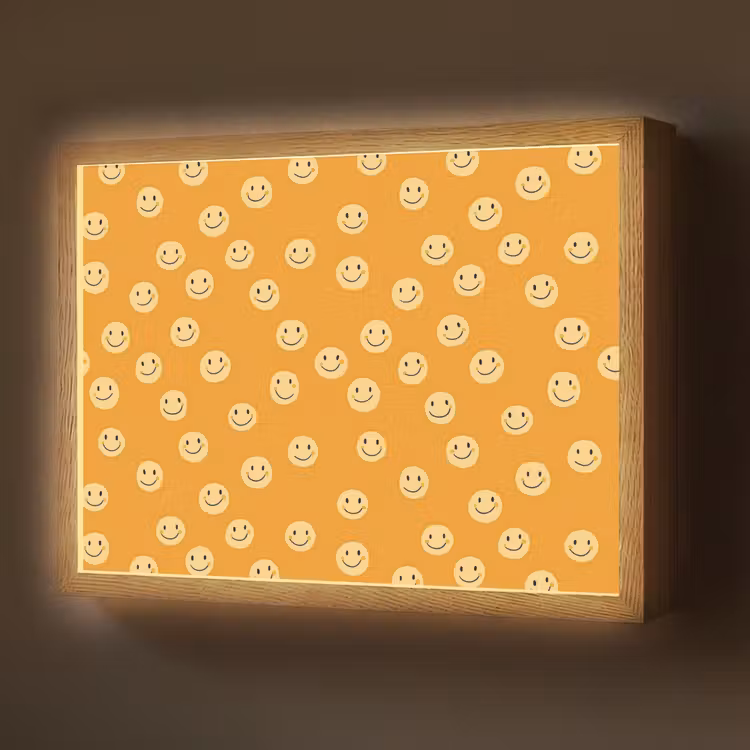 Lightbox - Wandlamp - Smileys - Retro - Heel — 1