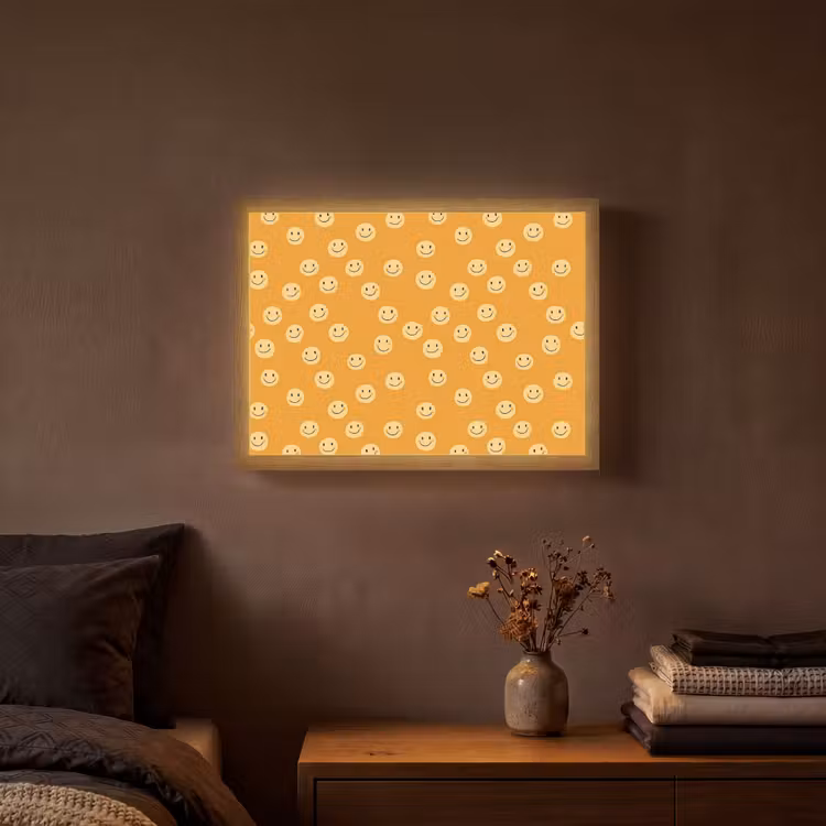 Lightbox - Wandlamp - Smileys - Retro - Heel — 3