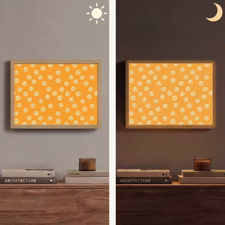 Lightbox - Wandlamp - Smileys - Retro - Heel — 6