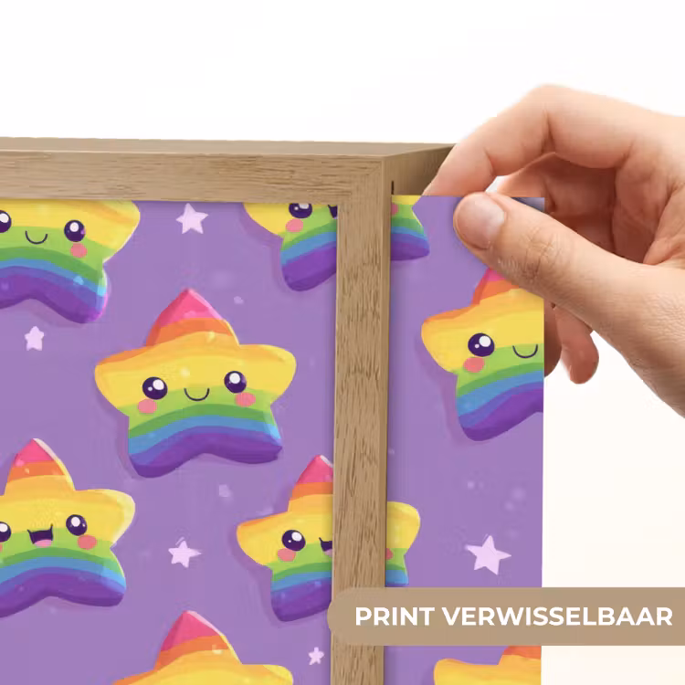 Lightbox - Wandlamp - Sterren - Regenboog - Paars — 5