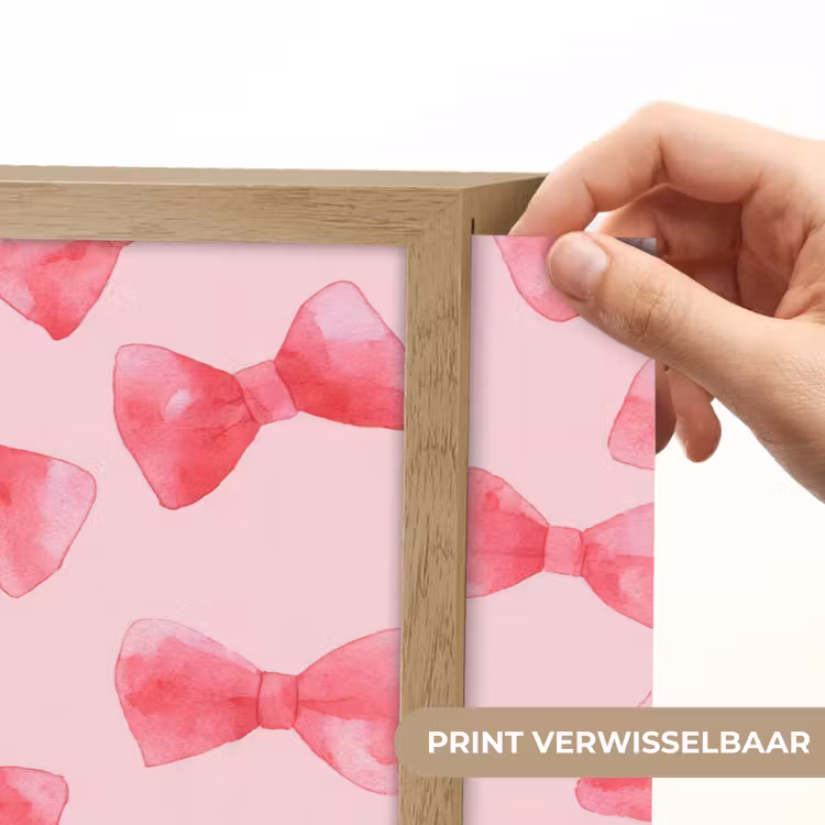 Lightbox - Wandlamp - Strikken - Aquarel - Roze — 5