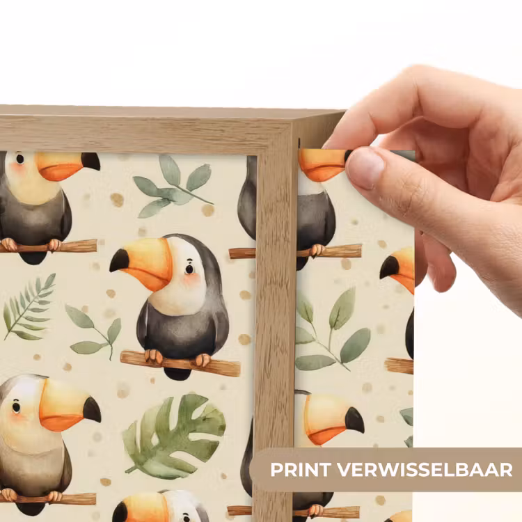 Lightbox - Wandlamp - Toekans - Exotisch - Kleurrijk — 5