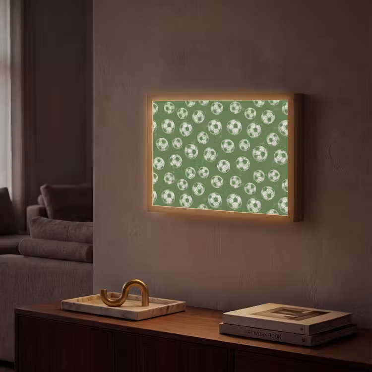 Lightbox - Wandlamp - Voetbal - Sport - Groen — 2