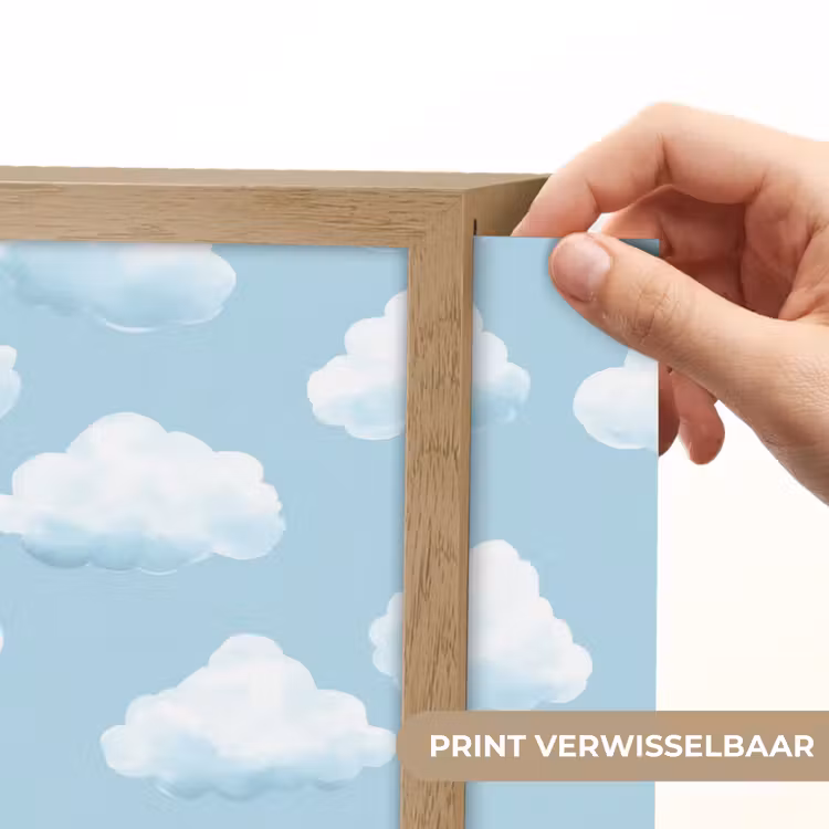 Lightbox - Wandlamp - Wolken - Illustratie - Blauw — 5