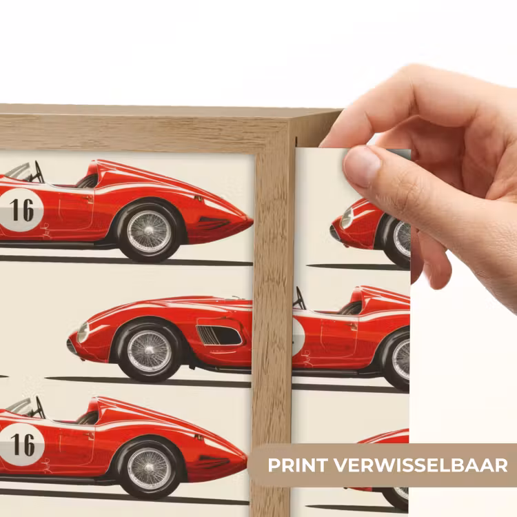 Lightbox - Wandlamp - Raceauto - Retro - Rood — 5