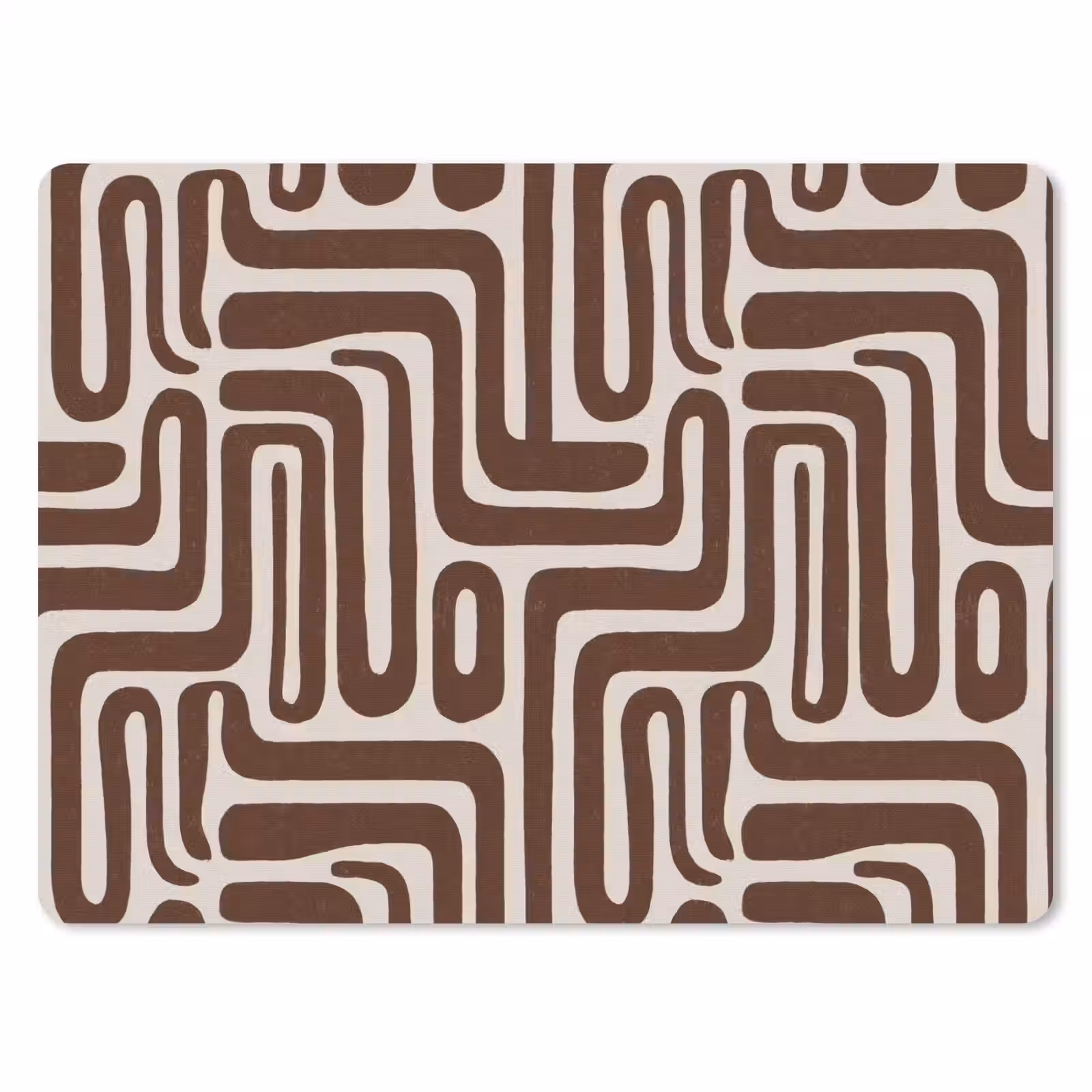 Muismat - Abstract - Patroon - Bruin — 1
