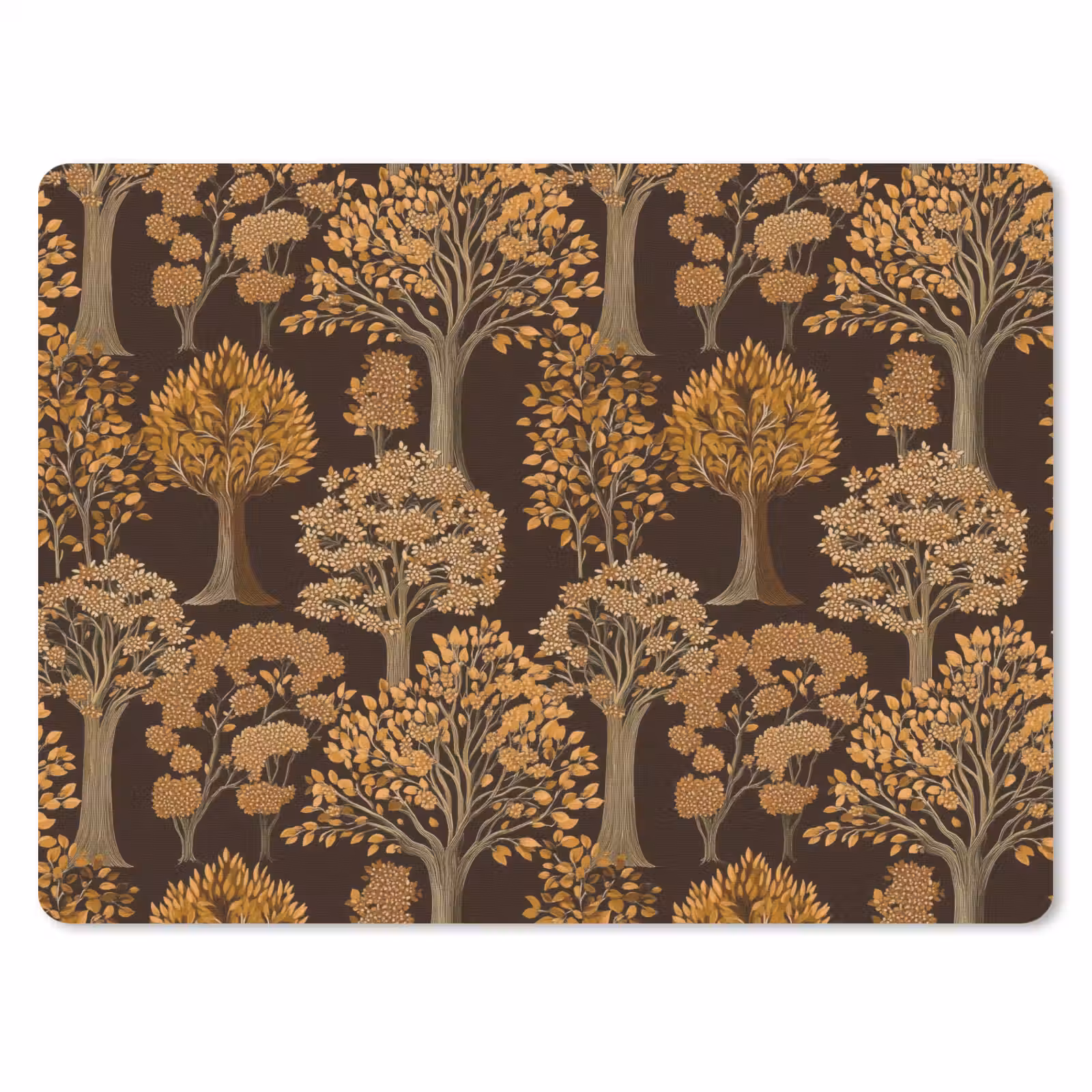 Muismat - Bomen - Patroon - Bruin — 1