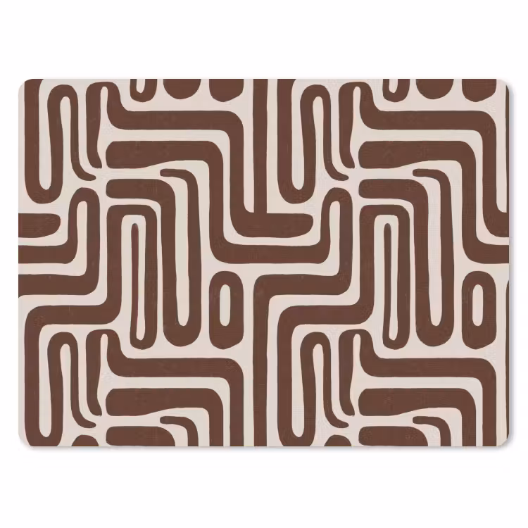 Muismat - Abstract - Patroon - Bruin — 1