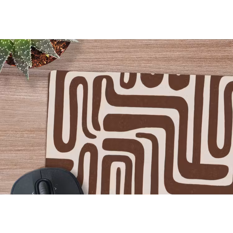 Muismat - Abstract - Patroon - Bruin — 4