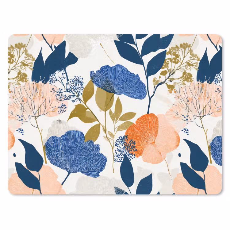 Muismat - Bloemen - Botanisch - Kleurrijk — 1