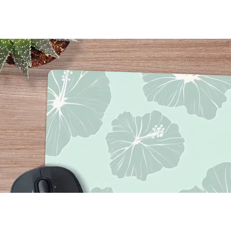 Muismat - Bloemen - Hibiscus - Mint — 4