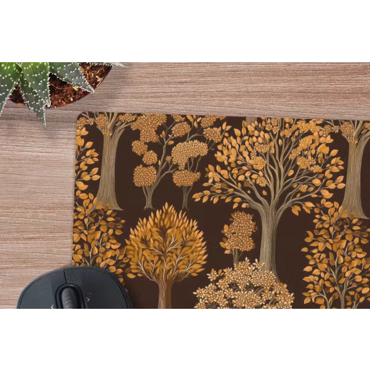 Muismat - Bomen - Patroon - Bruin — 4